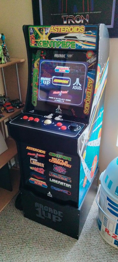 ARCADE 1UP Atari 12-1 Arcade WORKS GREAT Asteroids Tempest Centipede MORE! Rare Light Use