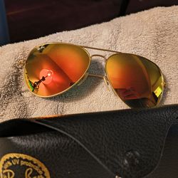 RAYBAN AVIATOR 62MM SUNGLASSES