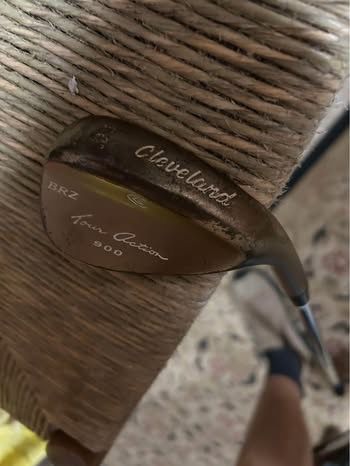 BRZ 55° wedge with a classic copper-colored head. See Detailed Description 