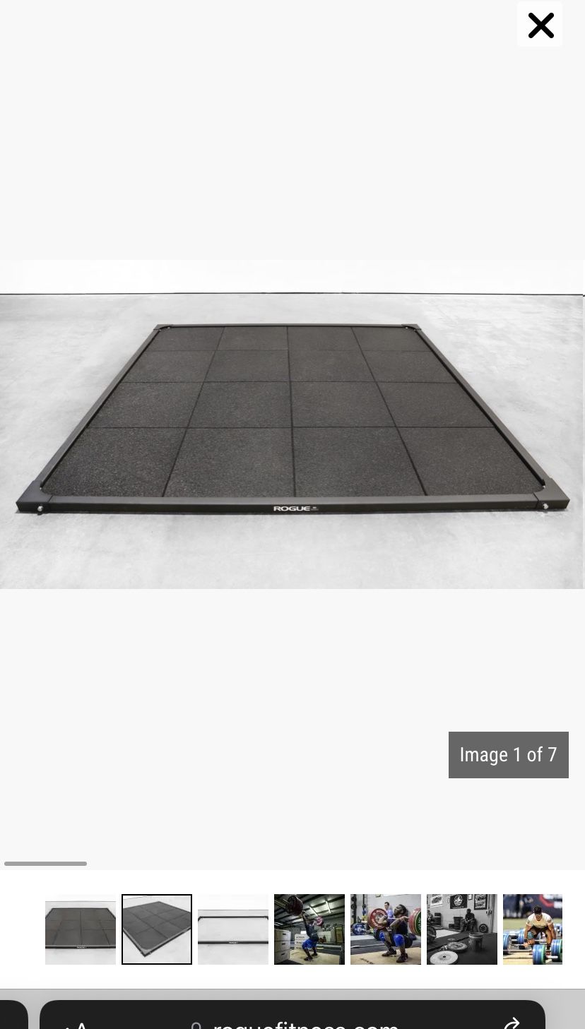 Rogue 8x8 Olympic Lifting Deadlift Platform Rubber Tiles