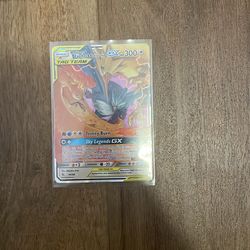 Moltres and zapdos and articuno tag team card perfect condition for a great price