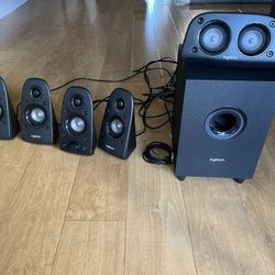 Logitech Surround System 5 Speakers + 1 Subwoofer For Computer 