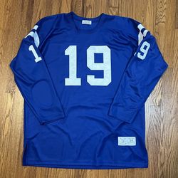 Johnny Unitas Indianapolis Colts Football Jersey Size 54 Authentic Stitched Vintage Collection 