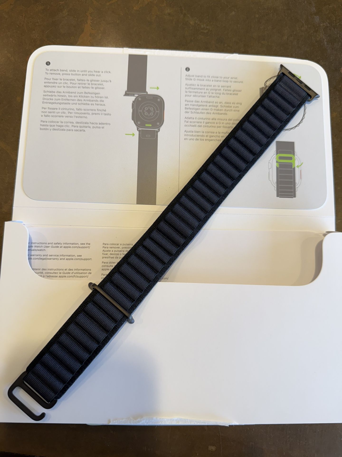 Apple Watch Ultra 2/3 Alpine Loop Band (Large, Black)