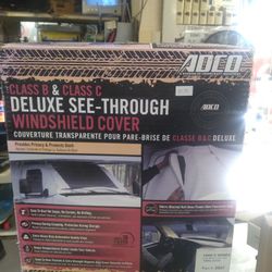 Class B & class C Deluxe See-through Windshield Cover