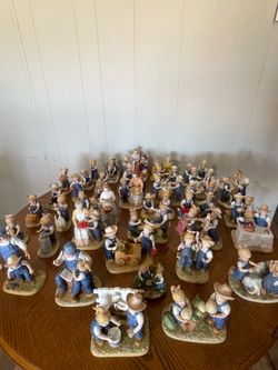 Homco Denim Days figurines