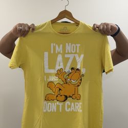 Men Garfield T Shirt Size L