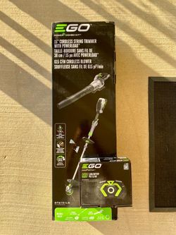 Brand New EGO POWER+ Cordless String Trimmer and Leaf Blower Combo Kit with 56V 5Ah Battery