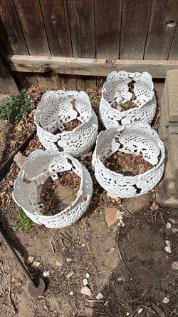 4  Outside Decorative Planters