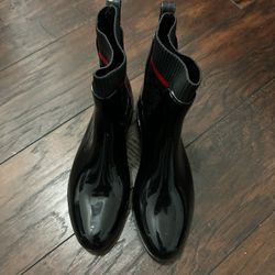 Black And Red Coach Boots 