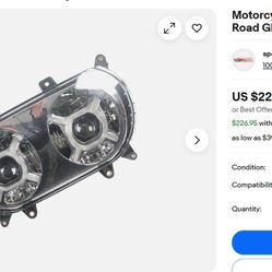 Motorcycle Headlight for Harley Touring Road Glide FLTRX 15-Later Front Headlamp