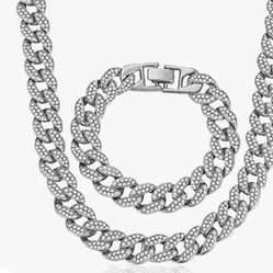 Cuban link chain set 24”