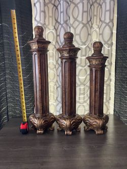 Antique Decorative Columns - Set of 3