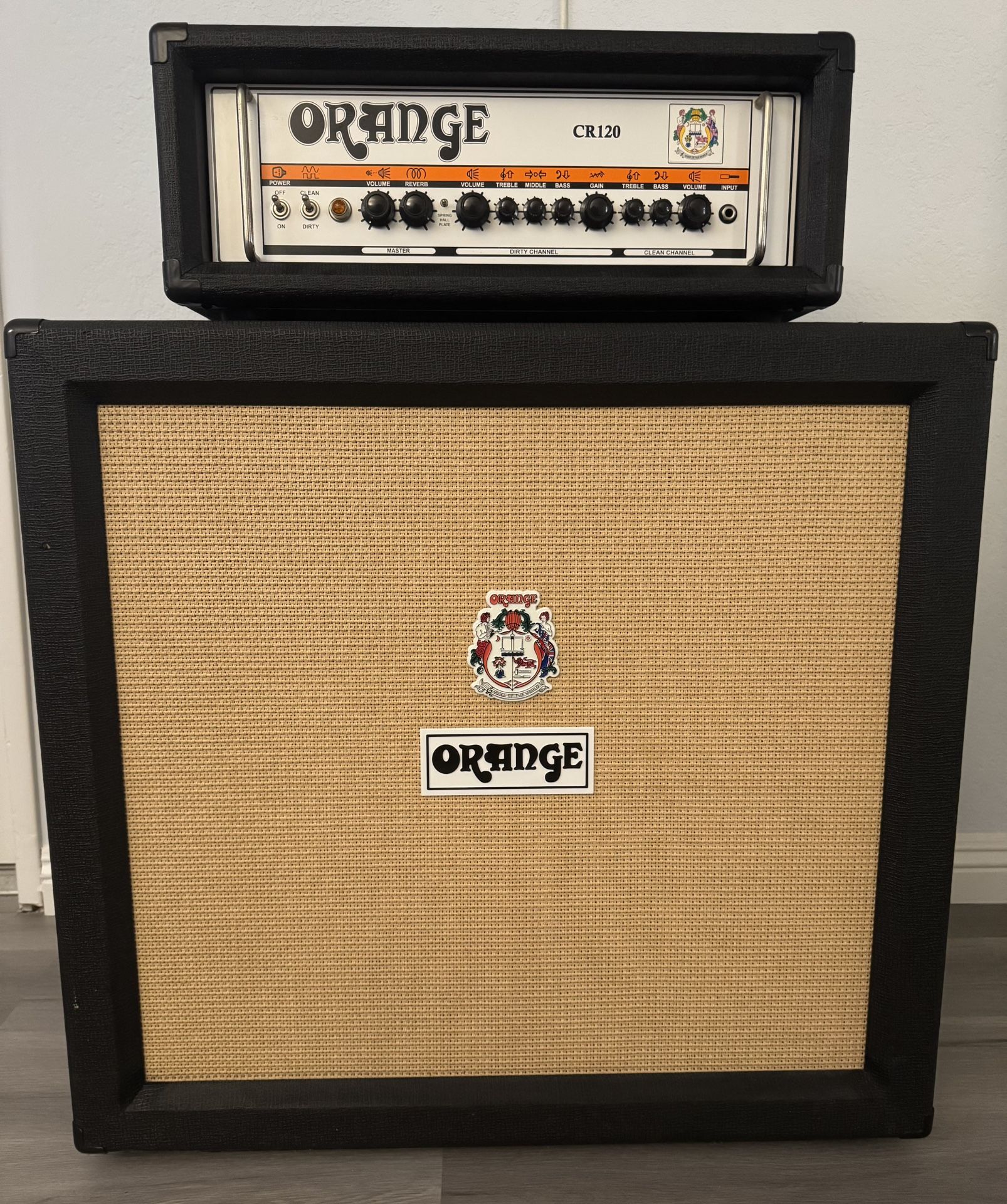 Orange Amp Crush Pro 120 and PPC 412 Speaker cabinet Half stack $1250