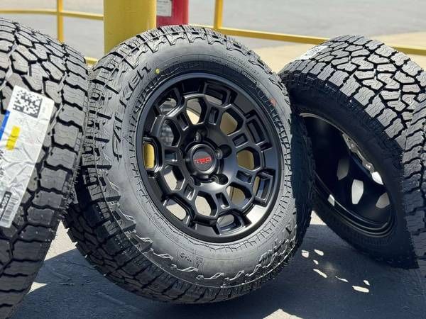 NEW 18” TRD Style 5x150 Black Wheels Rims and A/T tires 2007 Toyota Tundra 2021 Sequoia 2020 Lexus 2008 Land 2010 Cruiser 2015 275/65R18 Bronze 2018