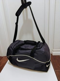 Nike Swoosh Y2K Gym Bag Gray Navy Blue