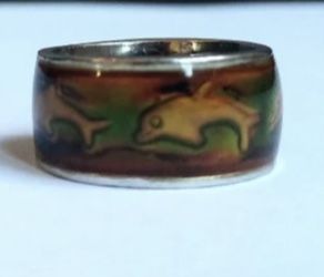 Dolphin Mood Ring sz9