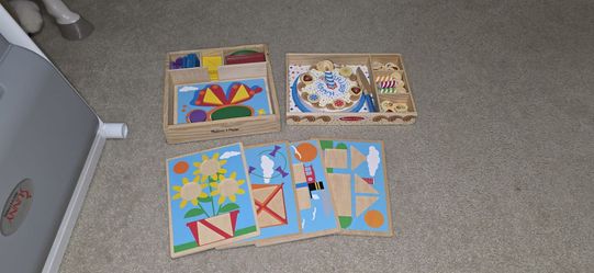 Melissa & Doug 2 Side Puzzle &  B-DAY CAKE