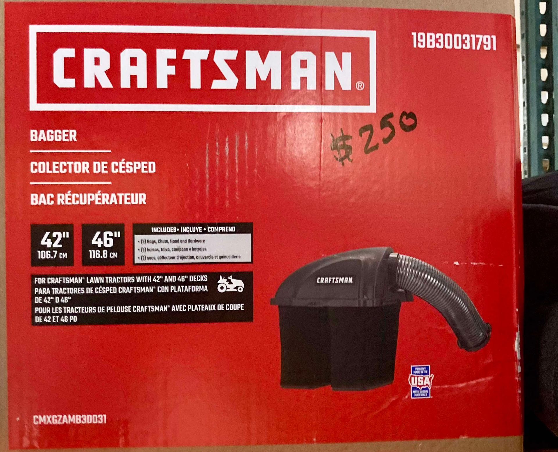 Craftsman 42in - 46in Lawn Mower Bagger