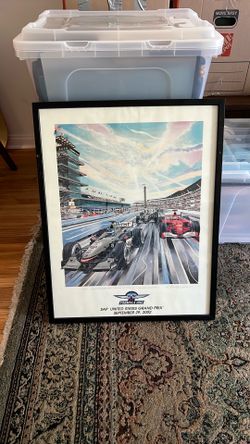Formula one print in picture frame