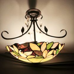 Tiffany Style Stained Glass Pendant Light Ceiling Lamp Fixture 14D