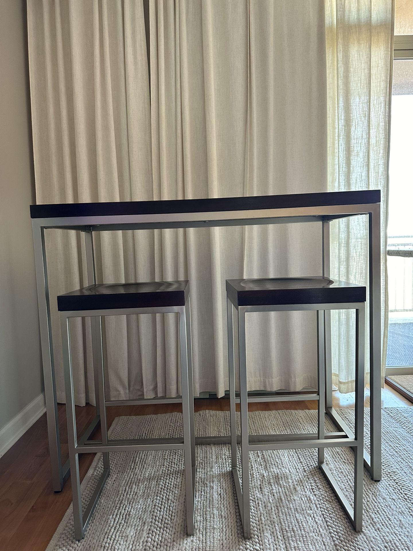 Bar table with 2 bar Stools from CB2 Store