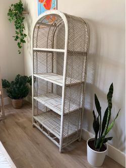Wicker Shelf Unit - Delivery Available