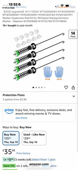 Whirlpool rod kit