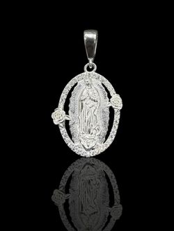 MEDALLA VIRGEN DE GUADALUPE, PLATA 9.25