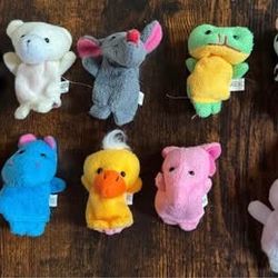 Fun Lot of Animal Finger Puppets great for story-time $5 for All xox
