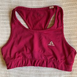 Adidas Comfy Used Pink Sports Bra Size L