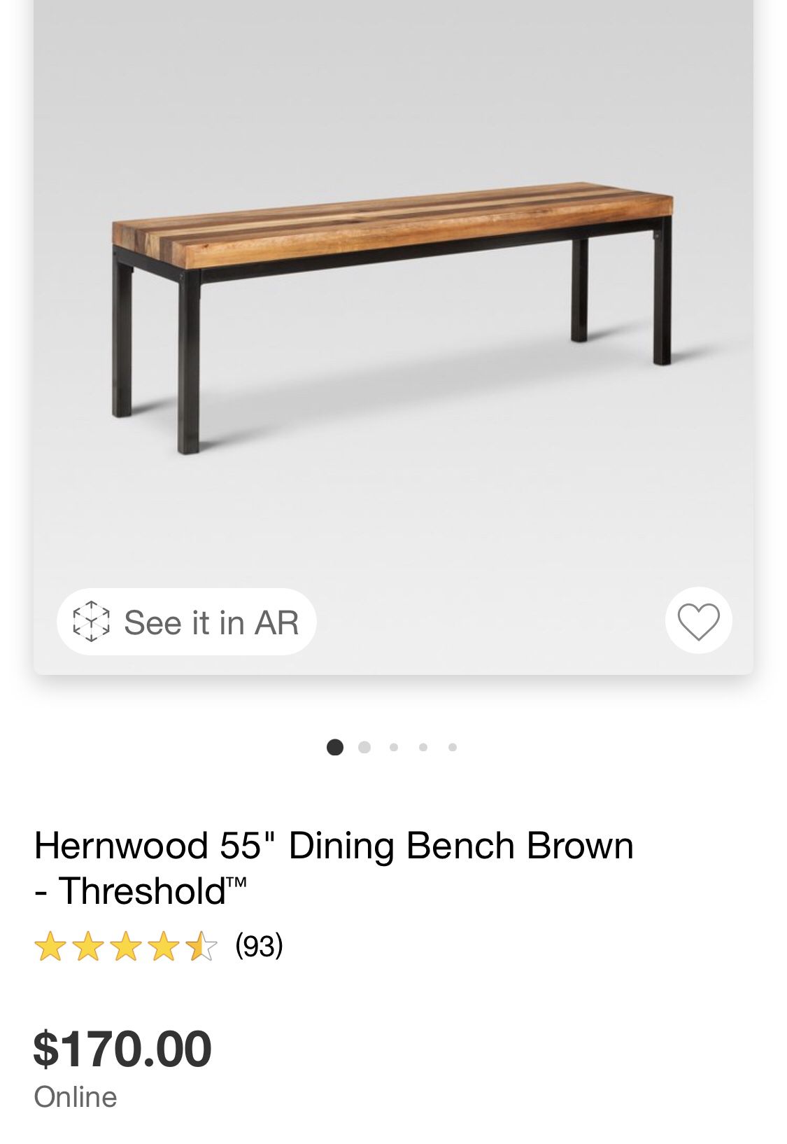 Dining Bench From Target