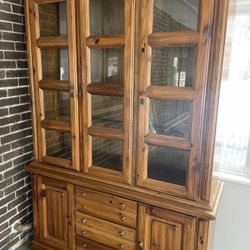 China Cabinet Two Piece