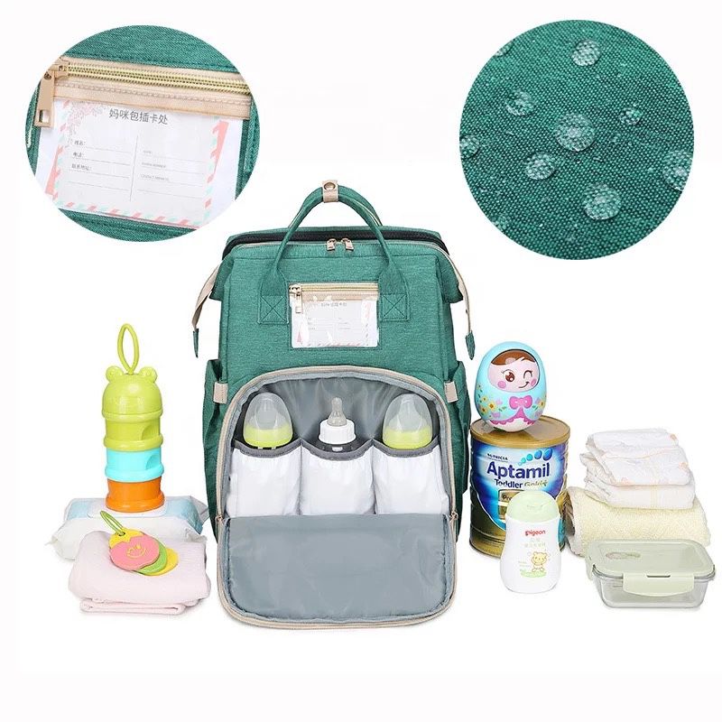 Sialer Bag Baby Backpack With Changing Station Green Mom Pregnant Baby