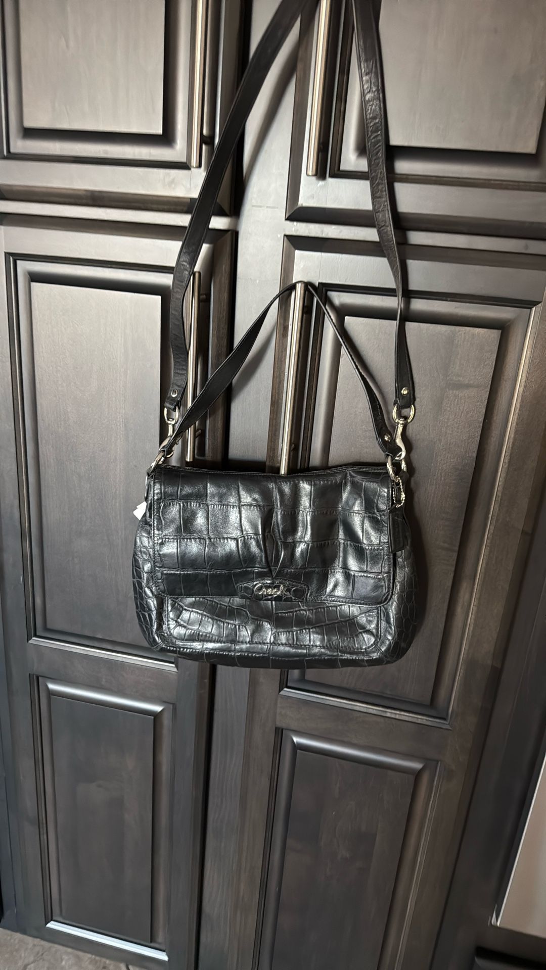 NWT Leather Black Coach Handbag 