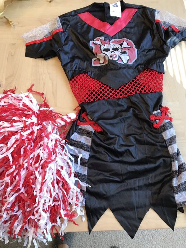 DEAD CHEER LEADER COSTUME SIZE LARGE KIDS