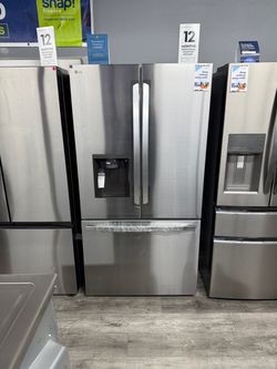 LG - 36 Inch Wide 25.5 Cu Ft Counter Depth Max French Door refrigerator With Dual Icemaker In Stainless Steel 🥶