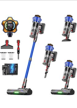 Cordless Vacuum Cleaner, Upgraded 650W 60KPA 70Mins Stick Vacuum with Self Stand
