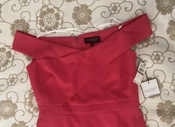 Pink Off- the-shoulder Dress - Size 12