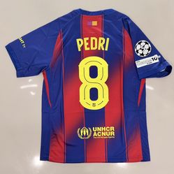 Pedri home soccer jersey