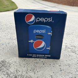 Pepsi 6-Can Mini Beverage Cooler / Mini Fridge – New in Box