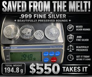194.8g .999 Fine Silver Round Lot – $550 Takes All