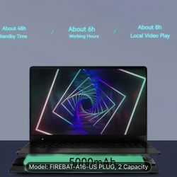 Title: FIREBAT A16 16-Inch Ultra Slim Laptop - Intel Celeron N5095, 16GB DDR4, 1TB SSD, 100% sRGB Display