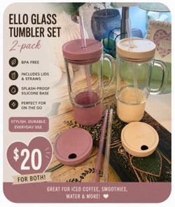 Bundle (2): Glass Travel Mugs