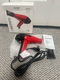 ELCHIM 2001 High Pressure Professional Hair Dryer - Red/Black