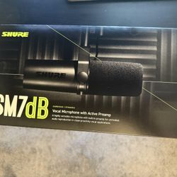 Shure SM7dB Dynamic Microphone – New (Open Box), Never Used