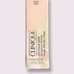 New! Clinique Pop Lip Color + Primer Lipstick Full Size in 14 Plum Pop 
