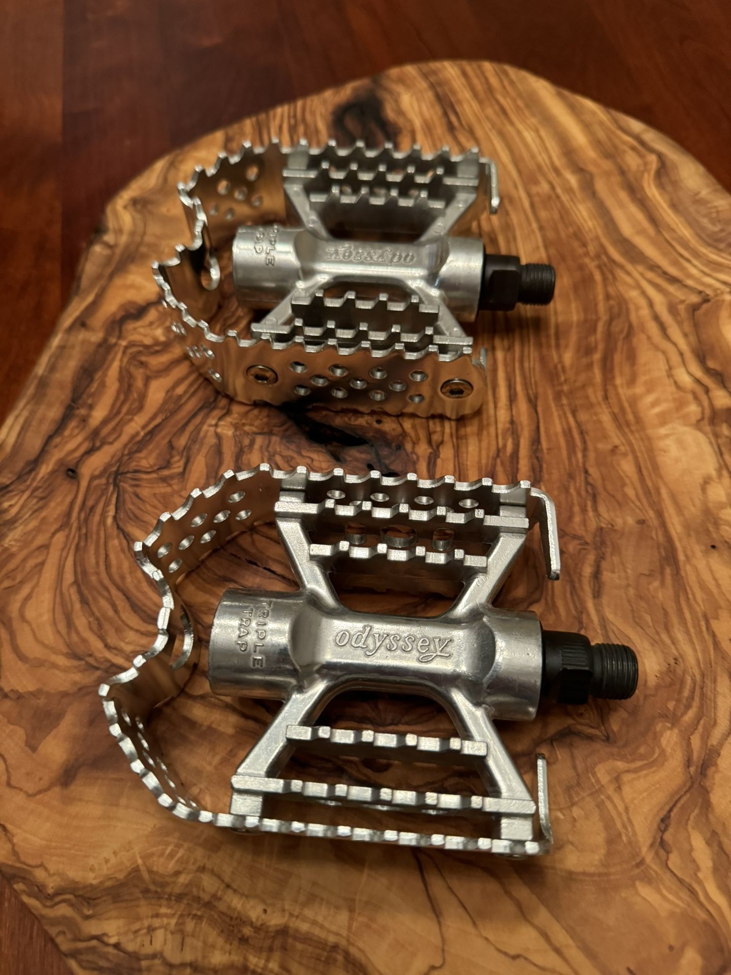 Vintage BMX Odyssey Triple Trap 9/16 Pedals NOS