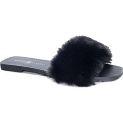 Chinese Laundry Plush Black Sandals 