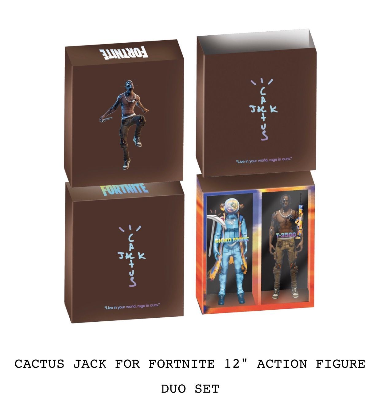 Travis Scott action figure duo set